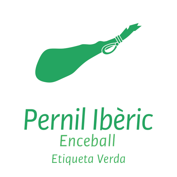 pernil ibèric enceball etiqueta verda